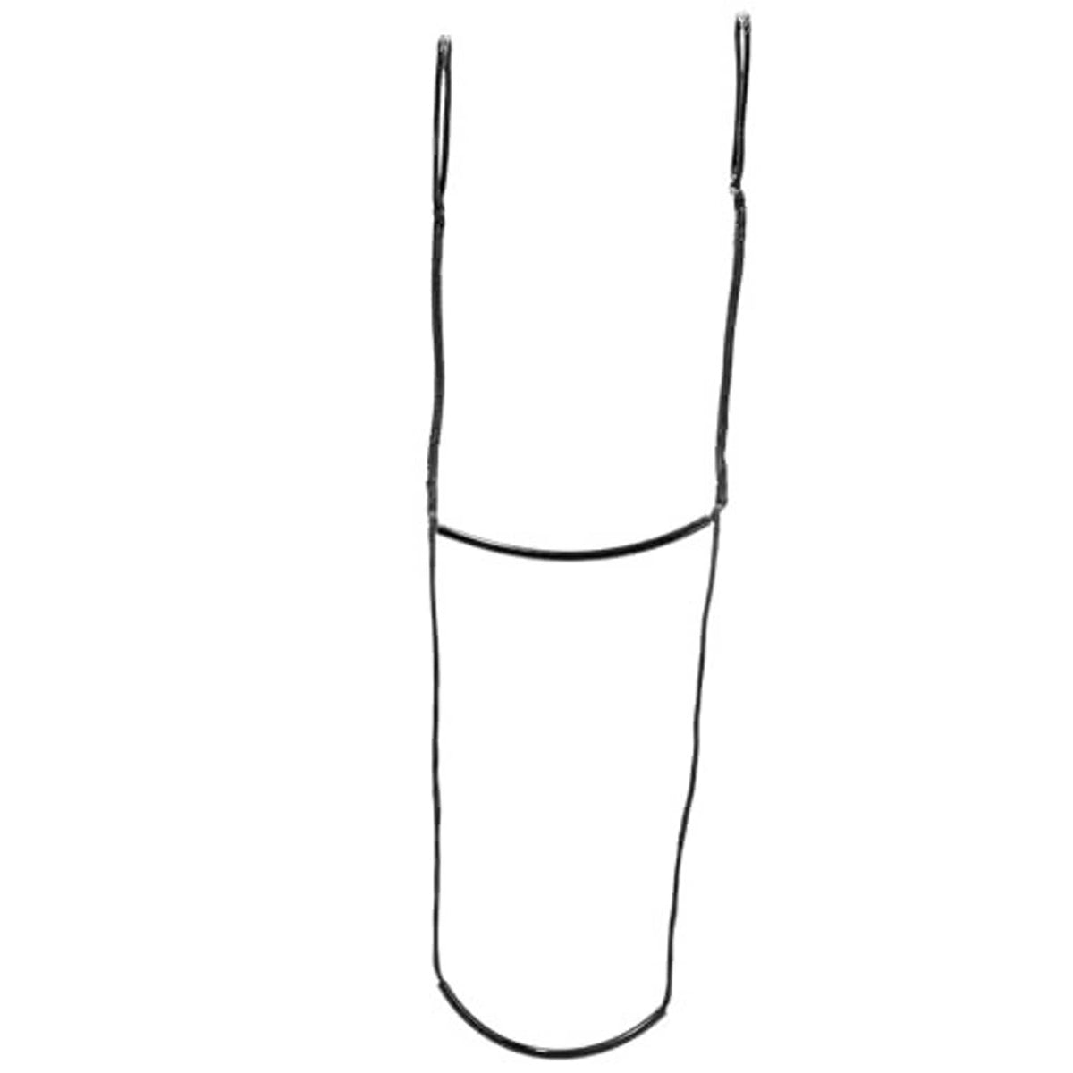 Two-step climbing stick aider with black frame and curved foot platform