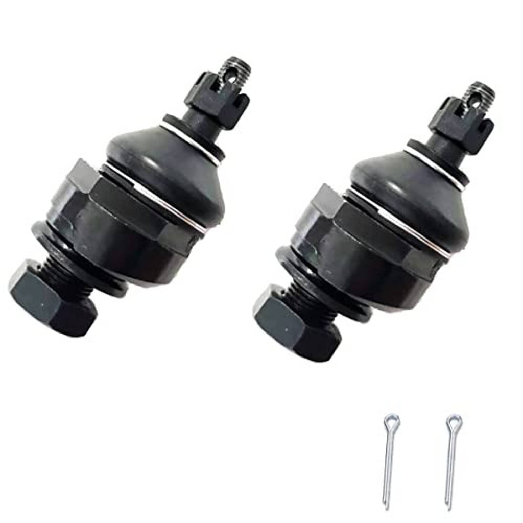 Front upper ball joint kit: two ball joints with black housings and pins