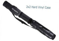 Black 2x2 hard cue case with AB EARTH logo, vinyl exterior