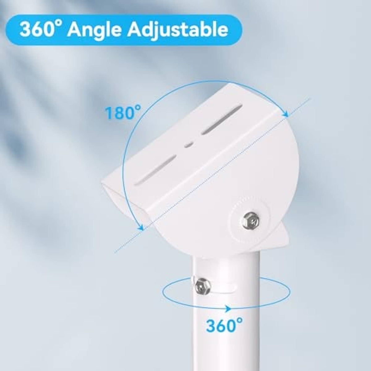Adjustable-angle solar panel wall mount bracket with tilting top plate and pivot base