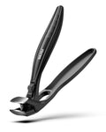 Black BEZOX toe nail clippers with safety guard and wide open jaw for thick nails