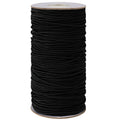 Black elastic cord spool, thin stretch cord for beading and crafts