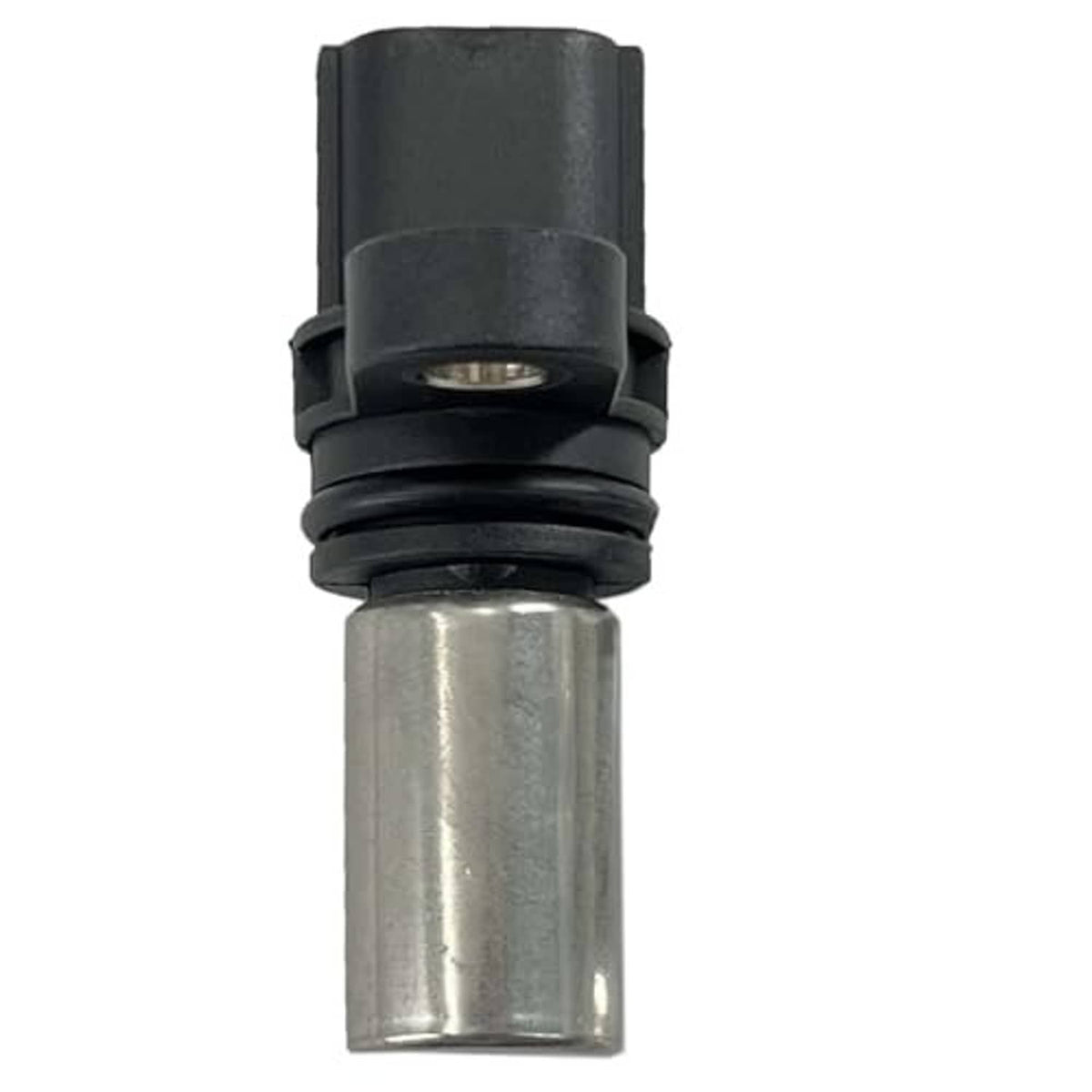 Crankshaft position sensor with top black housing and silver metal end