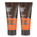 Beard-and-face recovery lotion, two amber tubes with dark gray caps