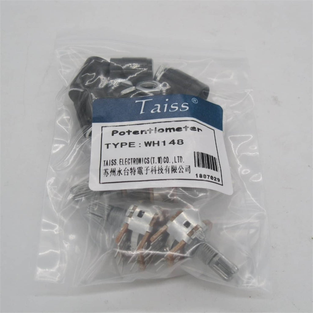 Taiss potentiometers in sealed plastic bag with label and small components
