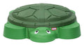 Little Tikes Turtle Sandbox, green dome lid with turtle face and shell design