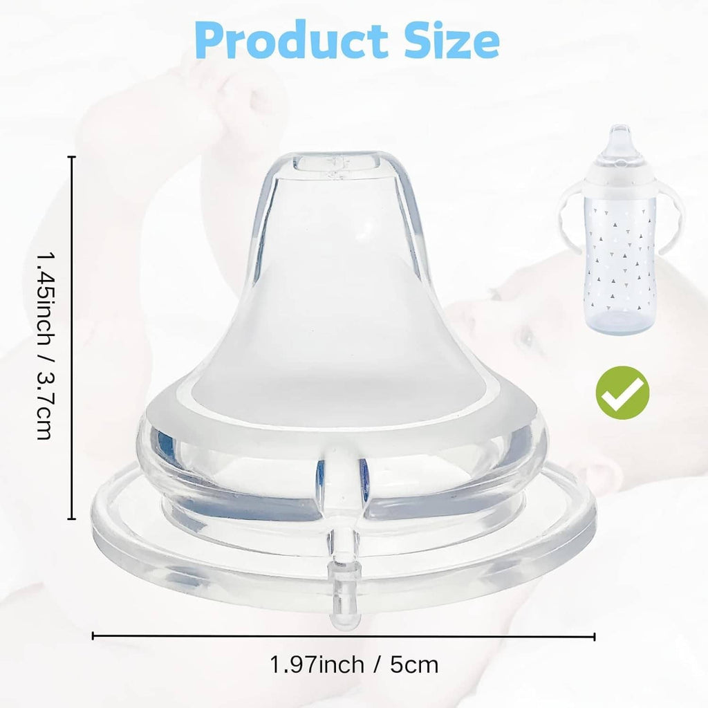 Replacement silicone spout size 1.97 in (5 cm), clear collar