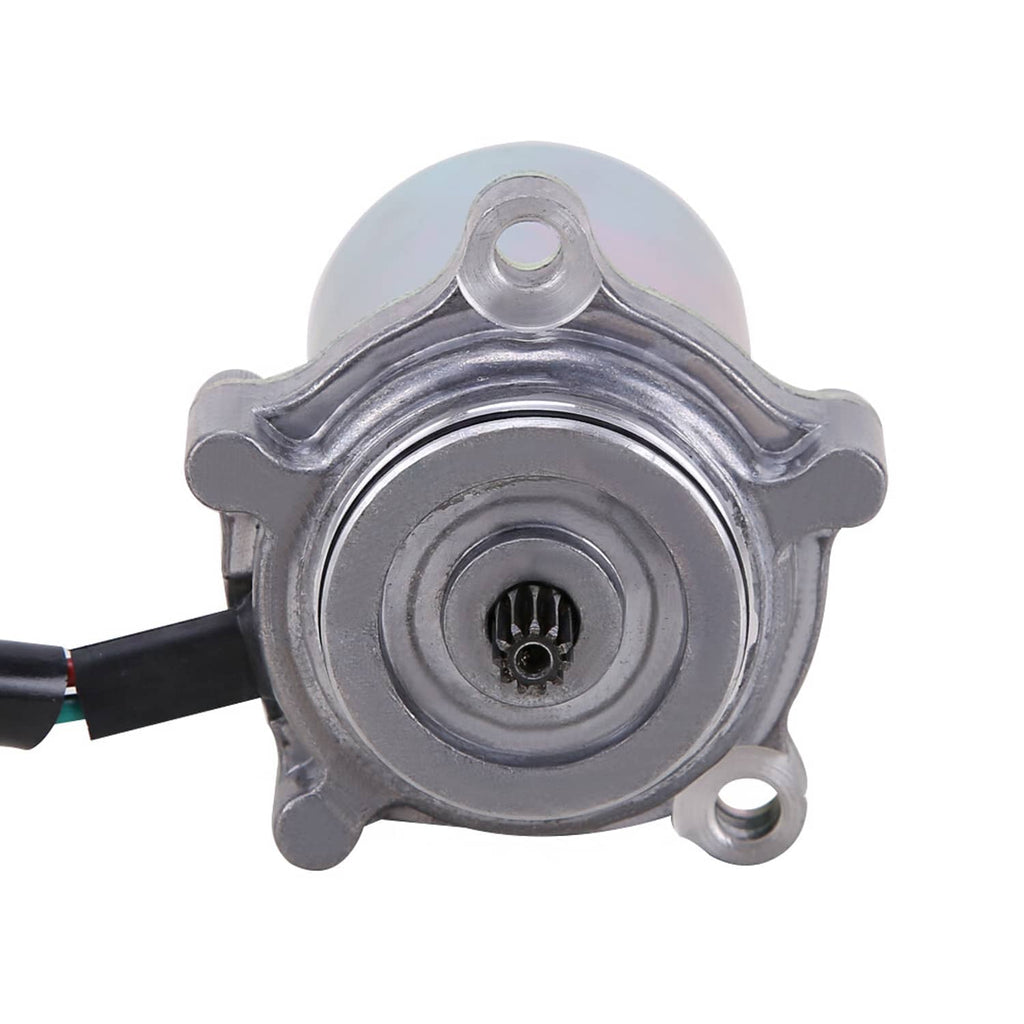 Power shift control motor front view with circular drive port and metal housing