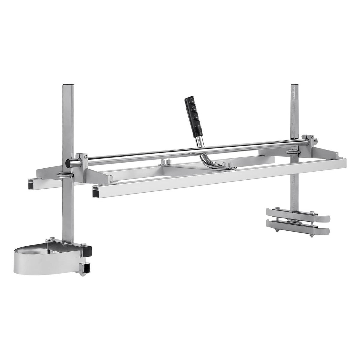 Portable chainsaw mill guide bar frame with adjustable cutting thickness, 14–36 in