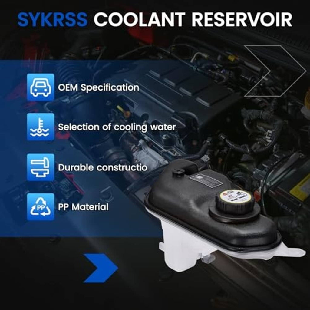 SYKRSs coolant reservoir feature graphic for OEM specification and PP material construction