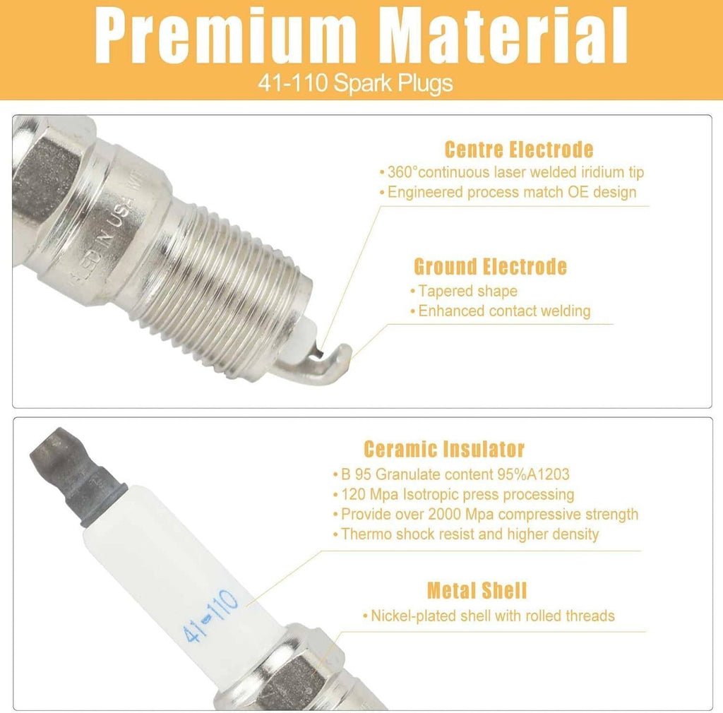 Spark plug close-up with white ceramic insulator and silver metal threaded body.