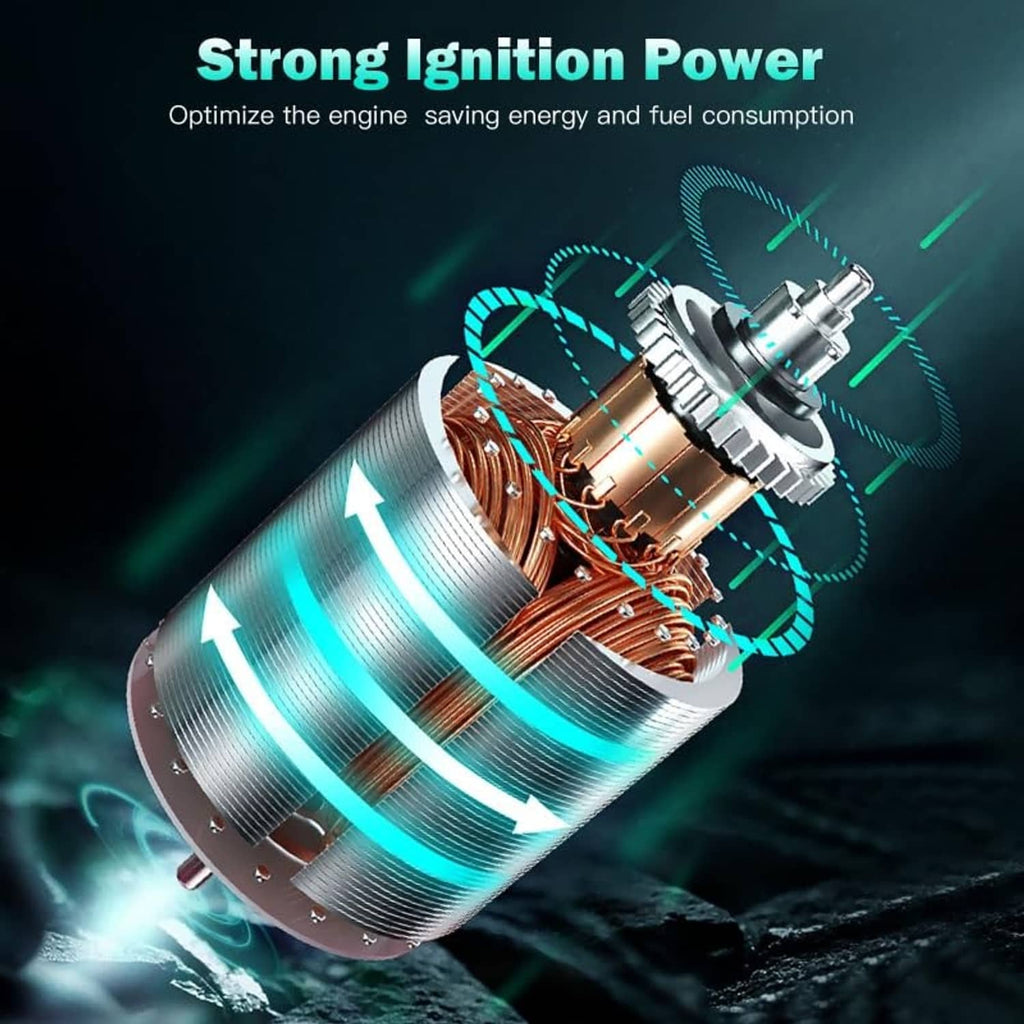 Ignition coil with copper windings and terminal metal tip
