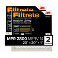 Filtrete air filter box pack labeled Healthy Living MPR 2800 MERV 14, 20x20x1