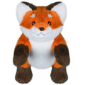 Orange fox plush driver headcover with white muzzle and brown paw patches