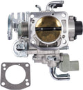 Throttle body assembly with gold intake bore, metal housing, and mounting plate