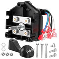 48V golf cart forward-reverse switch with black handle and wiring harness, mounting hardware