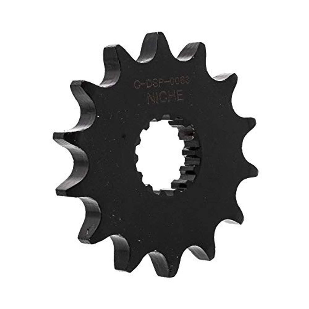 Black rear sprocket gear with toothed edges and center hub