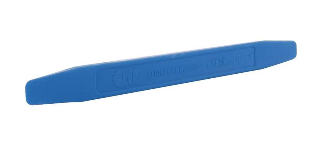 Blue tapered-end windshield stick setting tool with molded grip text
