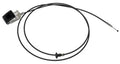 Hood release cable assembly with black wire loop and white/black connector