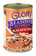 Seasoned blackeye peas can with Southern-style label