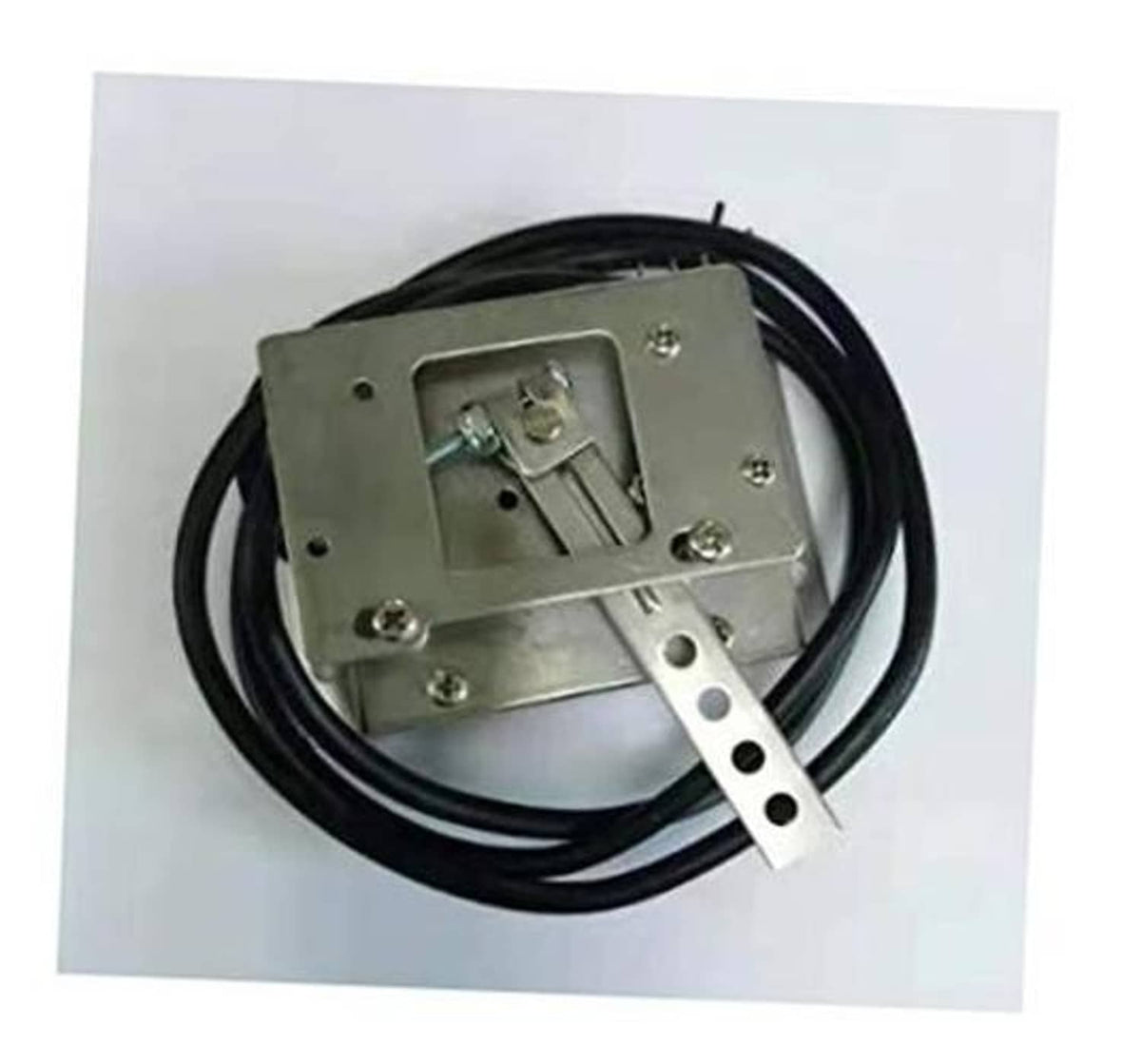 Metal potentiometer control box with switch, bracket and black wire harness