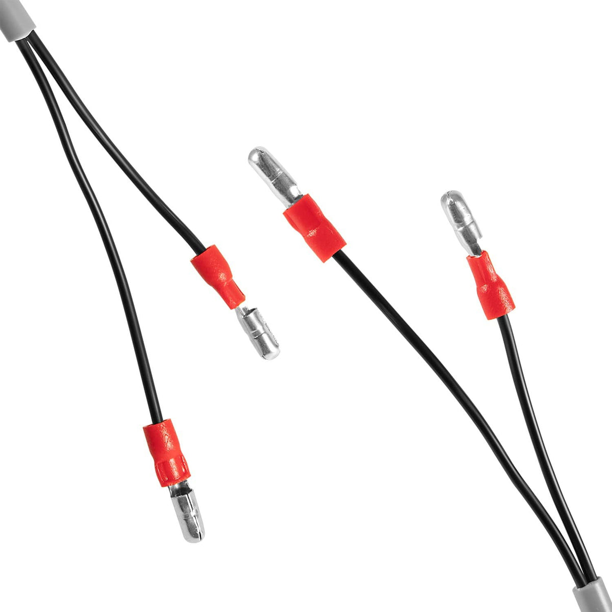 Salt cell replacement wire harness with black leads and red-tipped connector terminals