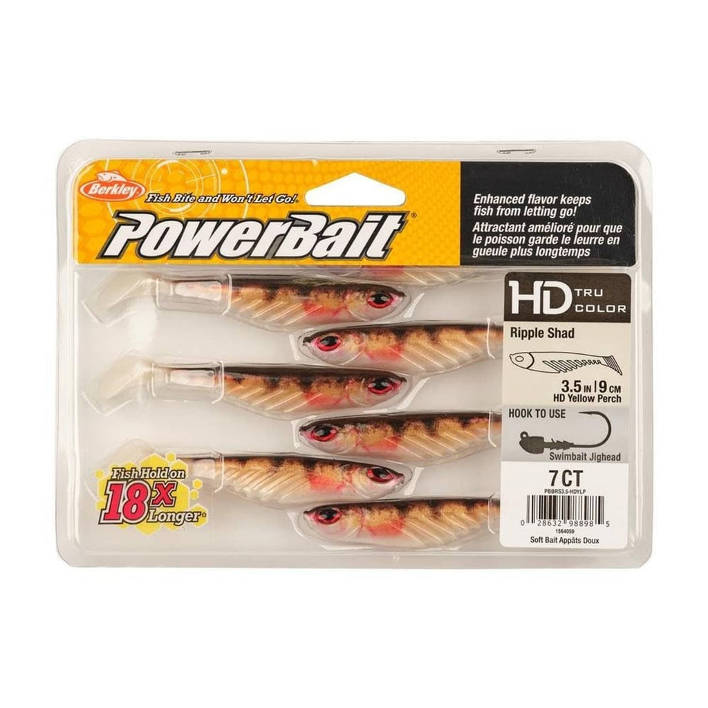 Berkley PowerBait HD 3D eye swimbait in blister pack, multiple perch lures