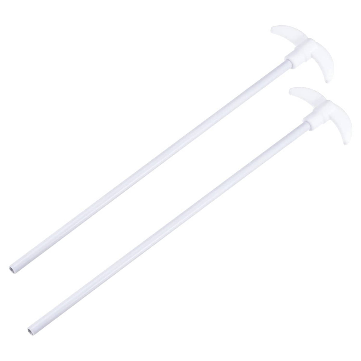 PTFE-coated stirring rod with two white magnetic paddle ends, 300mm length