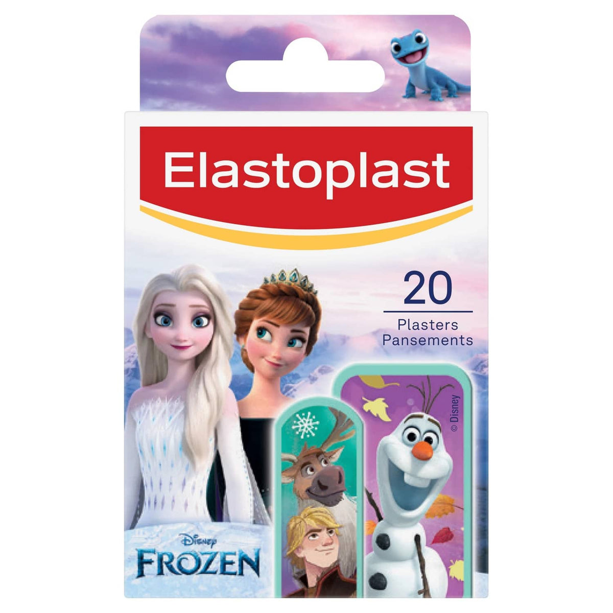 Elastoplast Frozen kids plaster pack, 20 assorted colorful wound dressings