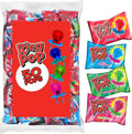 Bag of 50 Ring Pop lollipops, blue hard candy suckers, individually wrapped