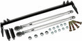 Front traction control tie bar kit with black bars, silver links, and mounting hardware