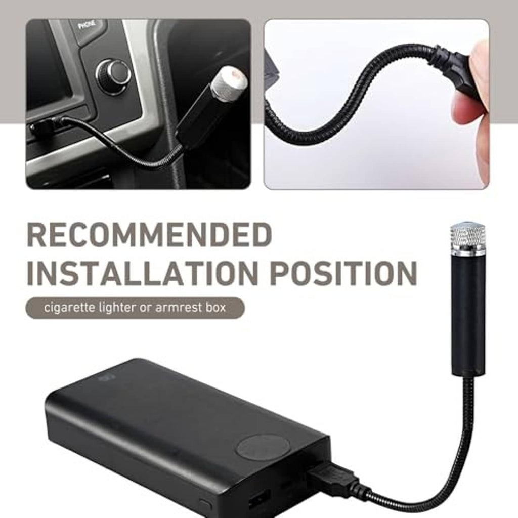 USB starlight projector night light power module with black flexible cable