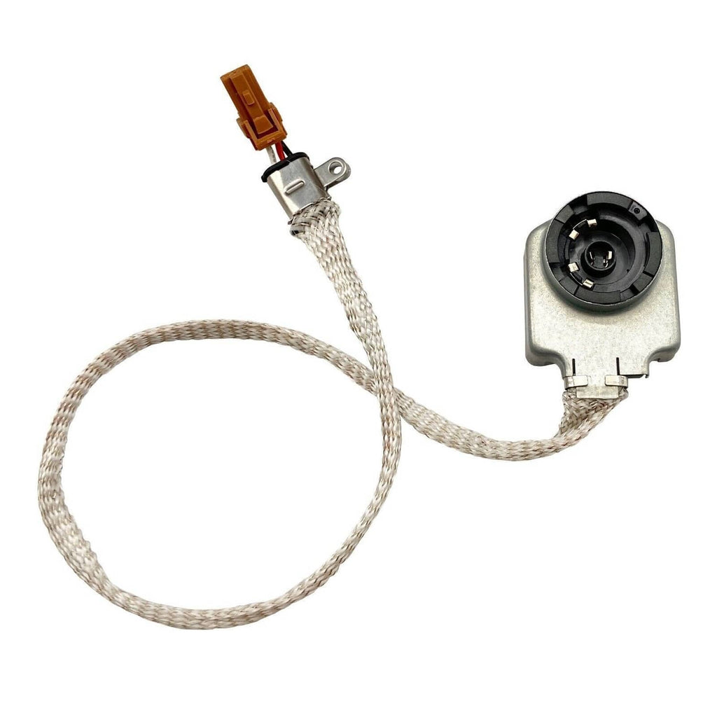 HID xenon igniter kit with braided cable and two connector ends