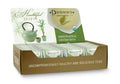 Davidson's organic lemon ginseng green tea bags box with folded cartons