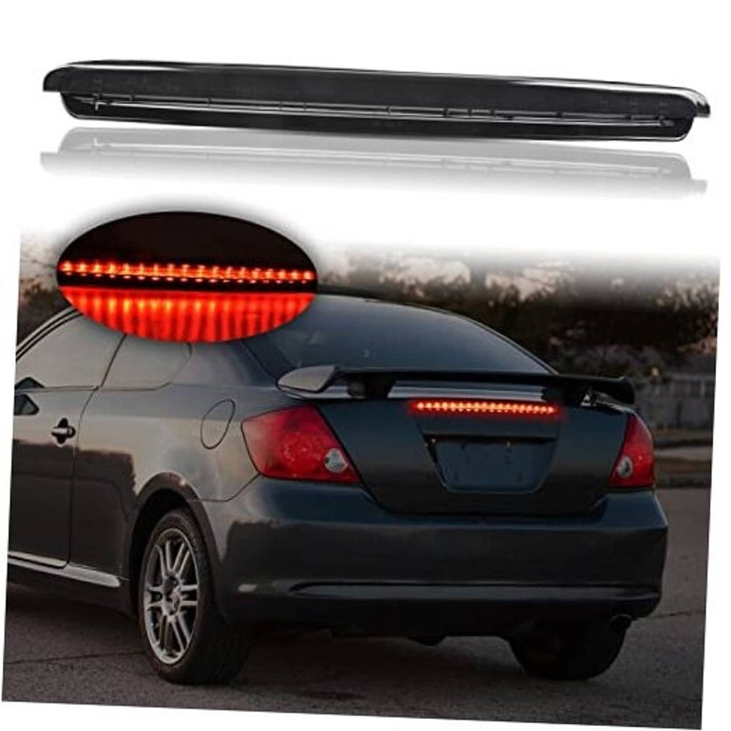 Smoked-lens LED third brake light bar with red light strip, rear center mount