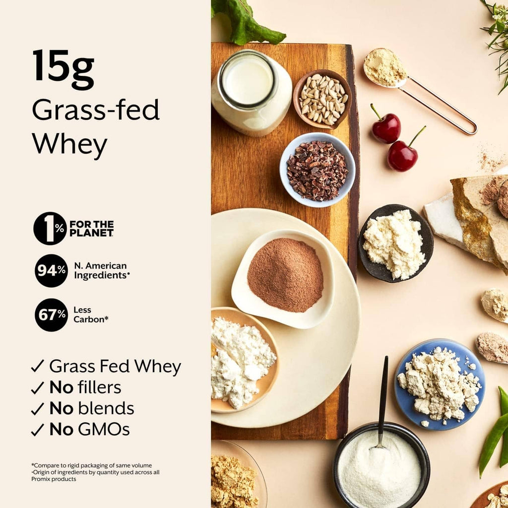 Protein puff bar label graphic showing 15g grass-fed whey and puffed bar texture