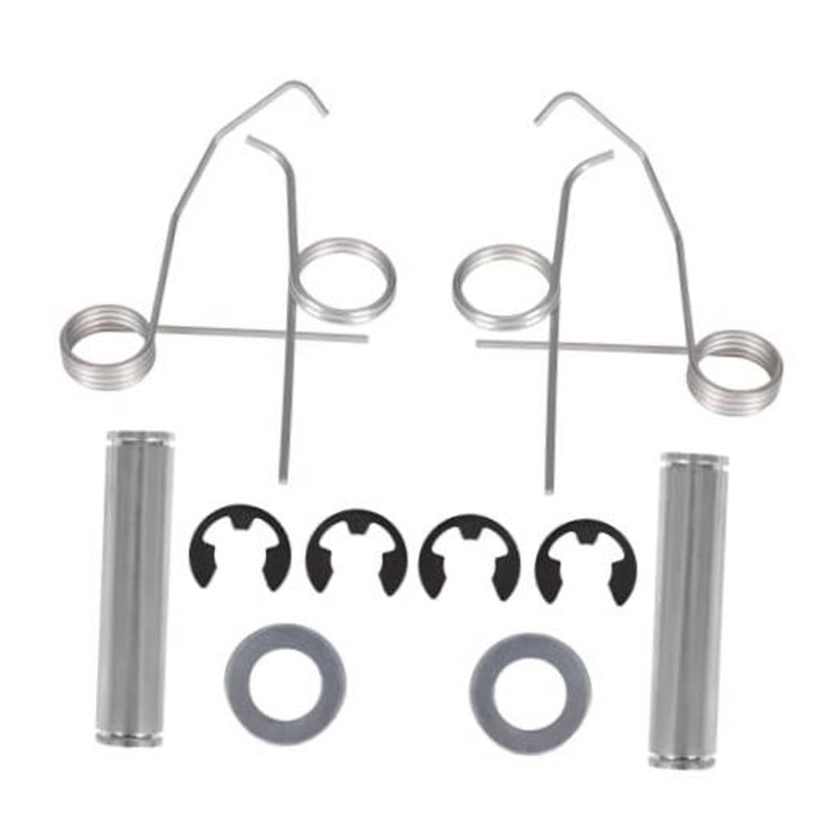 Latch shaft safety spring kit with 4 latch springs, 2 bushings, 4 retainer rings