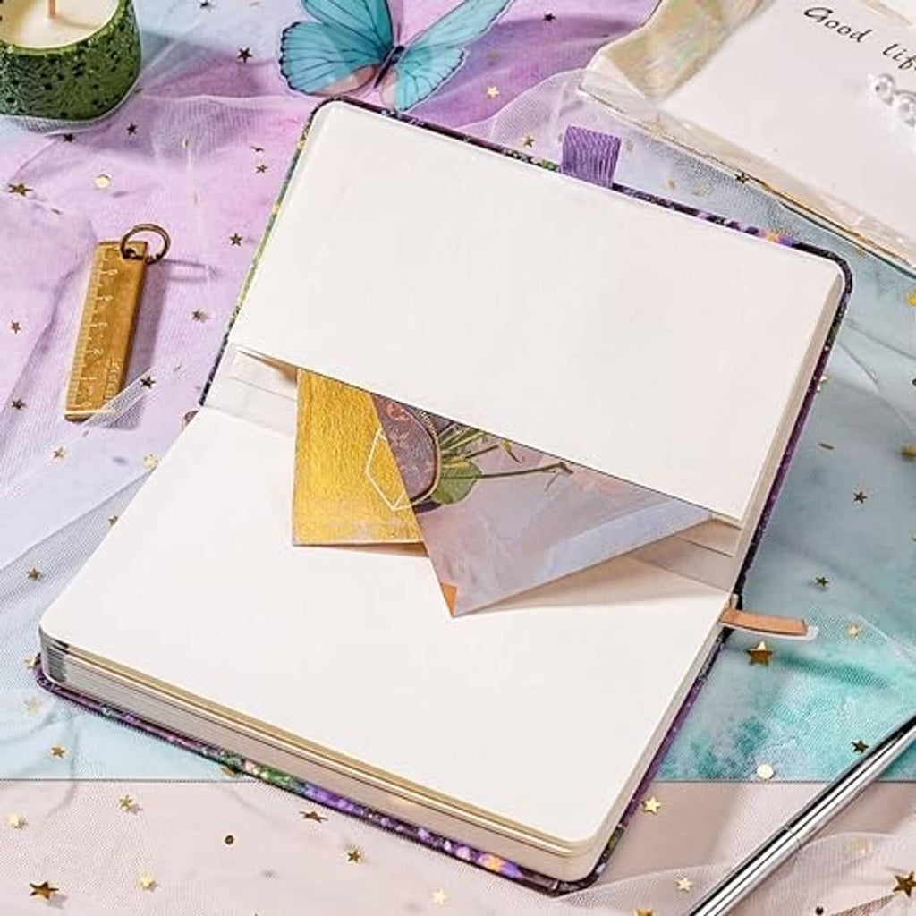 Pocket calendar 2026-2029 closed with attached pages and decorative cover trim