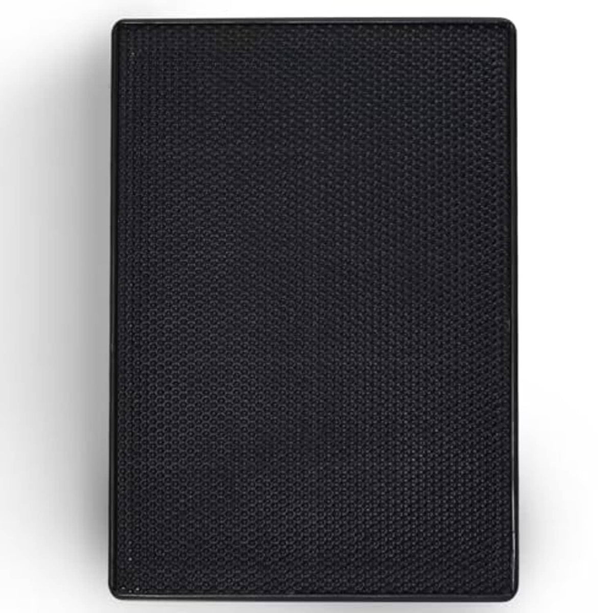Black solar panel with textured front surface