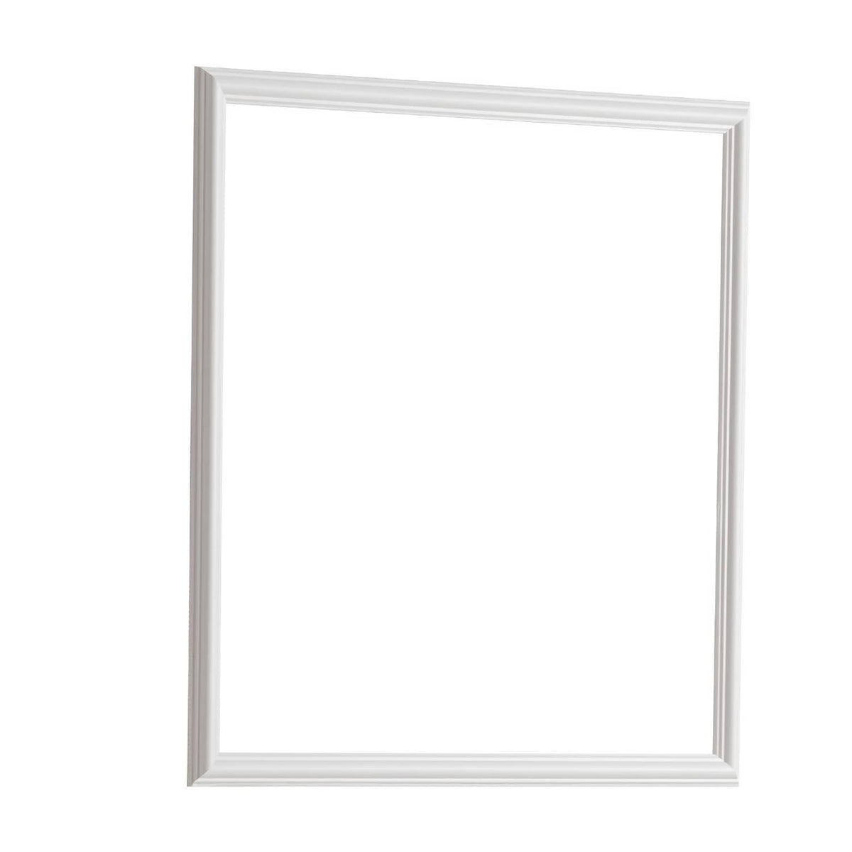 Square wainscoting panel with raised white border, paintable surface