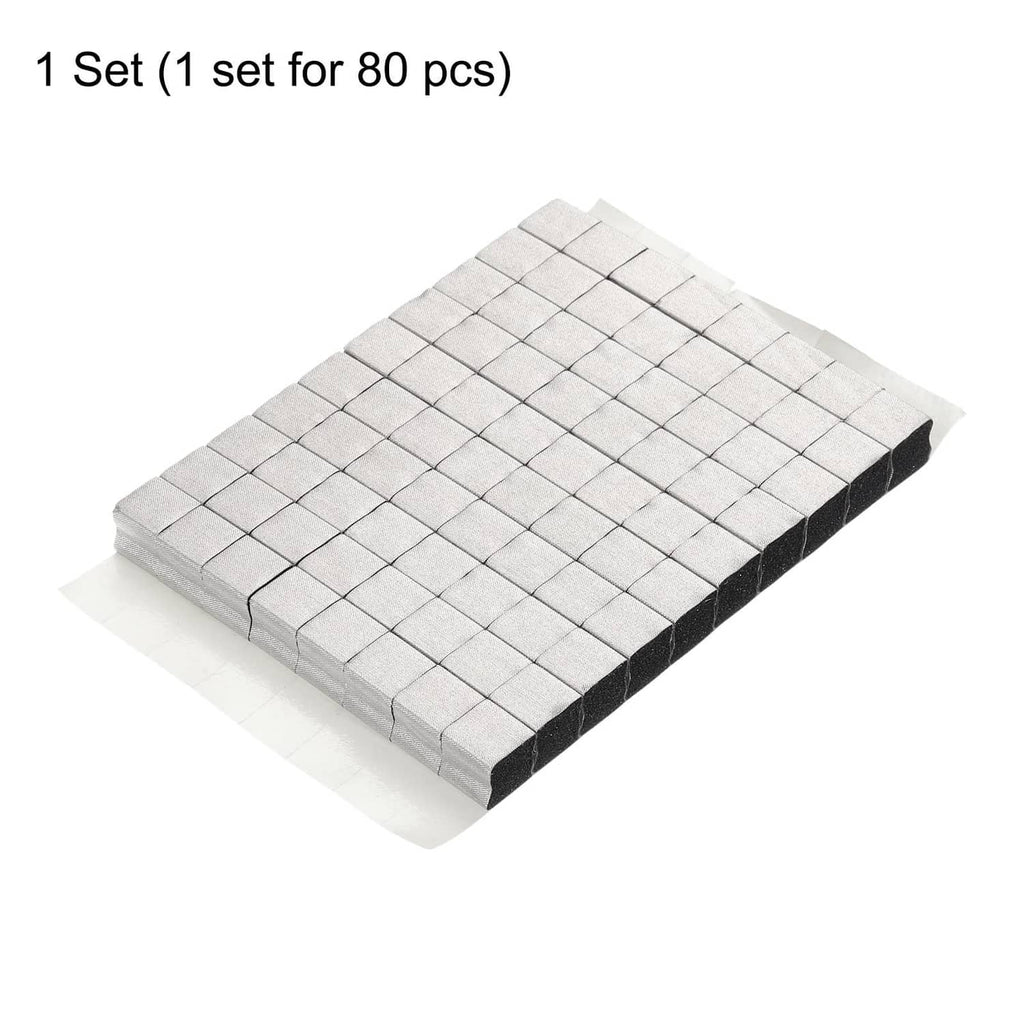 Silver-gray RF Faraday foam tiles sheet, bundled layout with adhesive backing