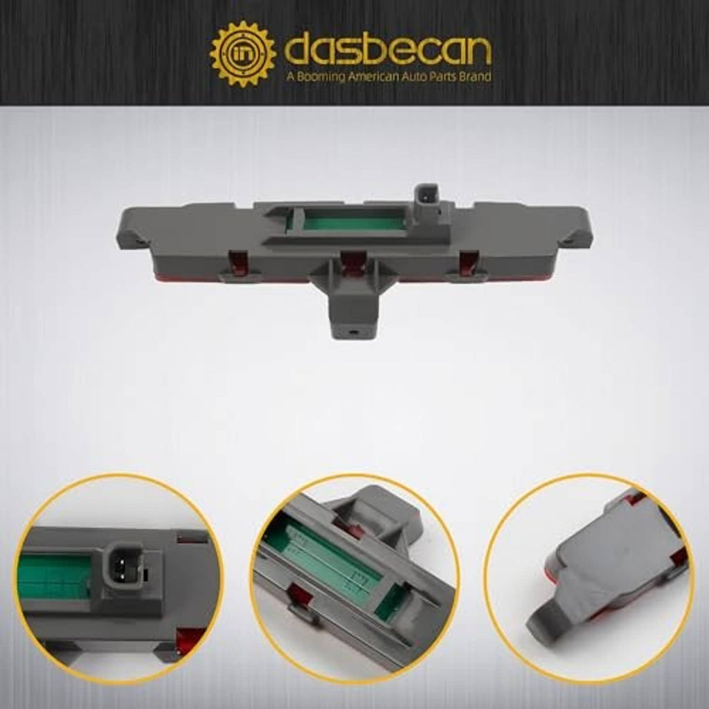 Brake light housing with wiring connector and internal LED components.