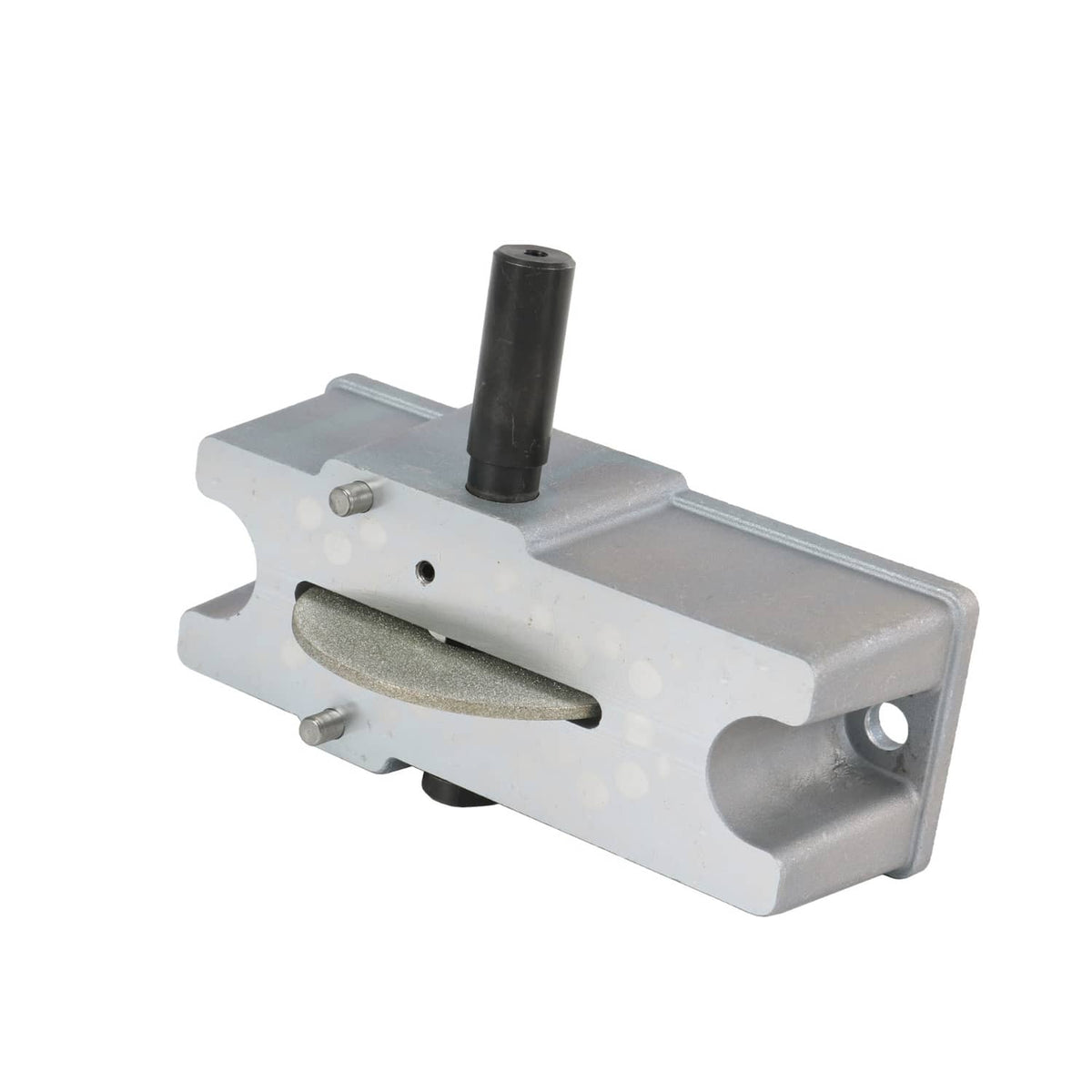 Manual piston ring filer/grinder tool with abrasive grinding surface and handle