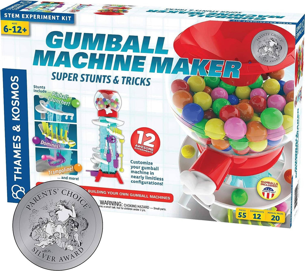 STEM gumball machine maker kit box with colorful parts and machine illustration.