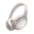 White smoke wireless over-ear headphones with padded headband and ear cups