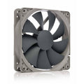 120mm PWM cooling fan with grey frame and black blades, 4-pin connector
