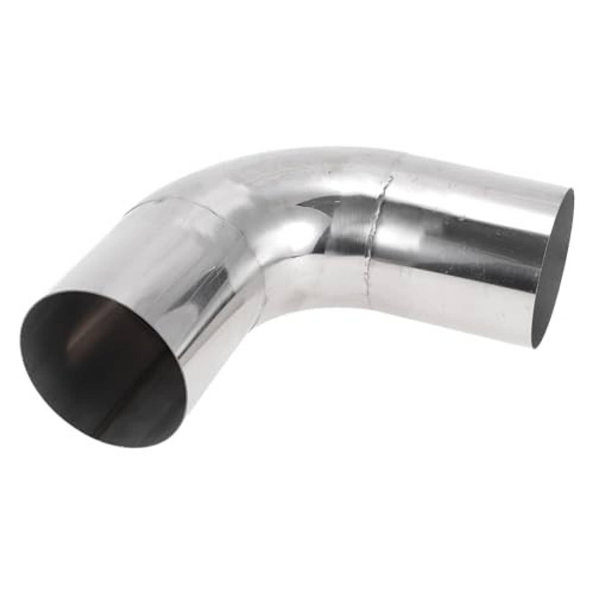 4-inch 90-degree mandrel exhaust elbow pipe, mirror-polished stainless steel bend