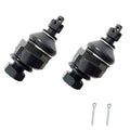 Front upper ball joint kit: two black ball joints with mounting pins