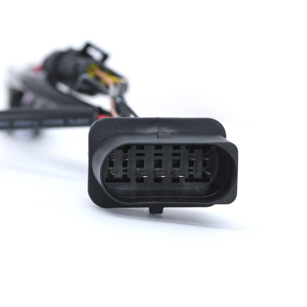 Projector headlight conversion connector housing with multi-pin terminal block