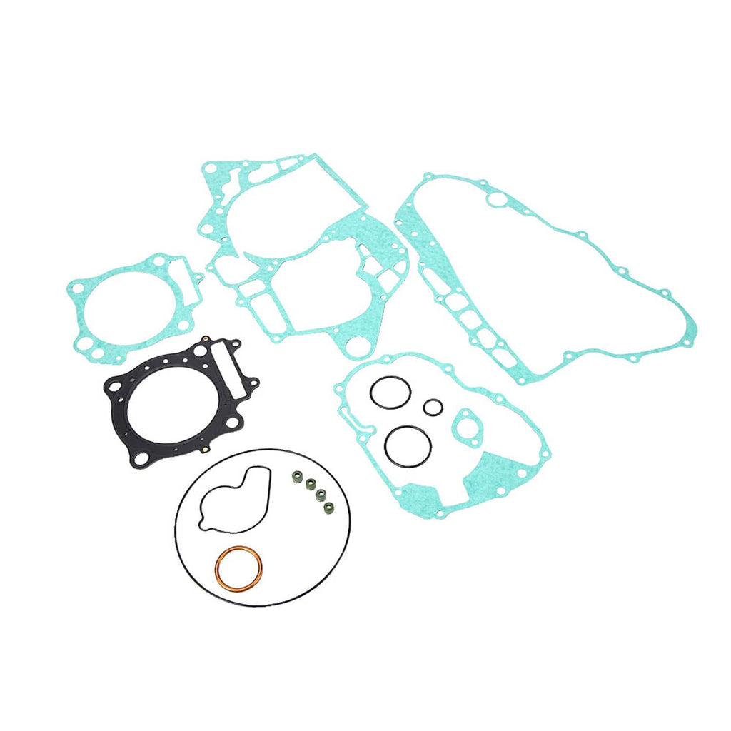 Cylinder head gasket set with blue gaskets and black head gasket plate plus seal rings